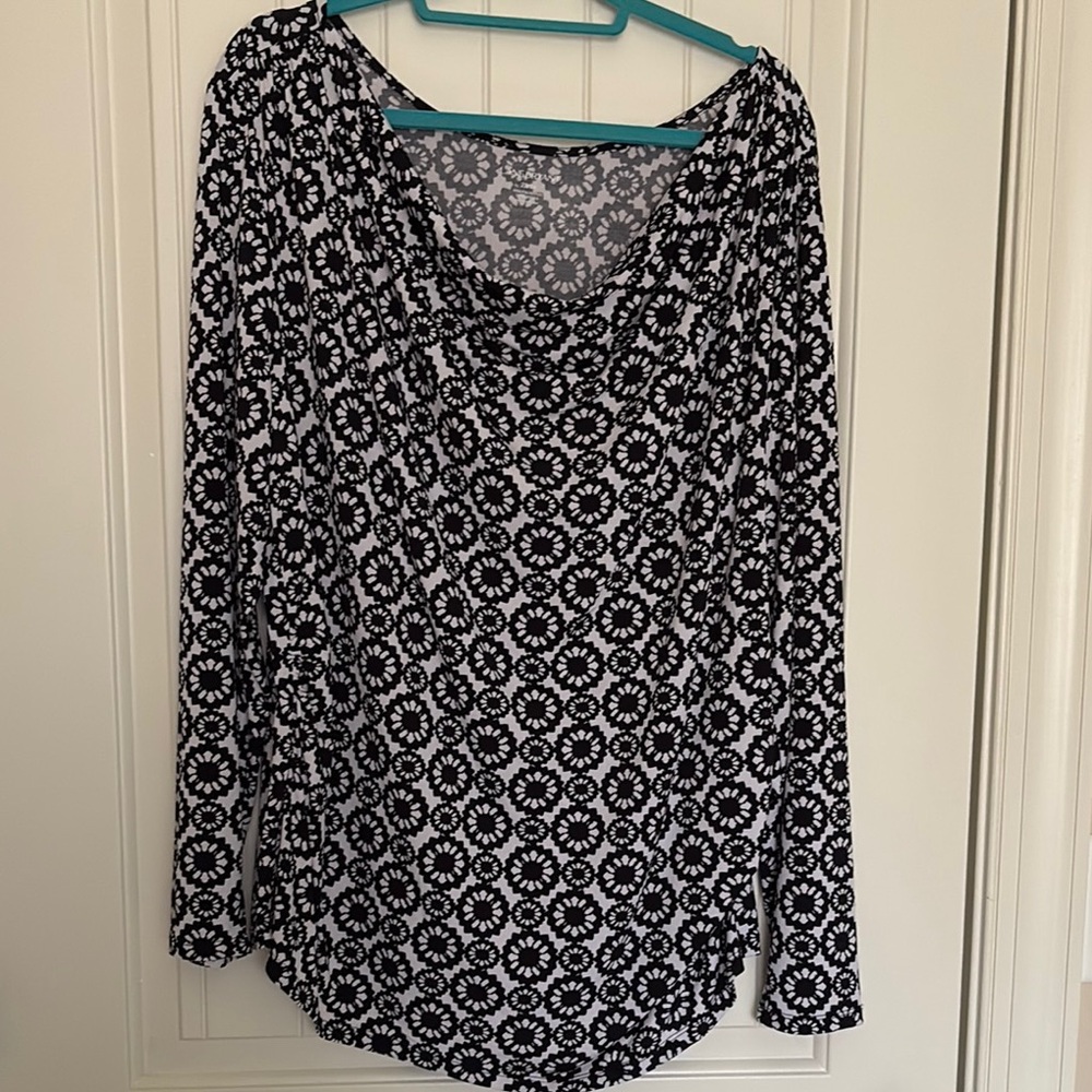 Black and White Women's Top
